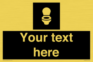 Custom information: black panel wc toilet